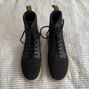 Canvas Lace Up Dr. Martens Boots